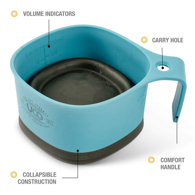 UCO Collapsible Camp Cup for Camping, Backpacking, and Hiking, 12 Ounces - Image 4